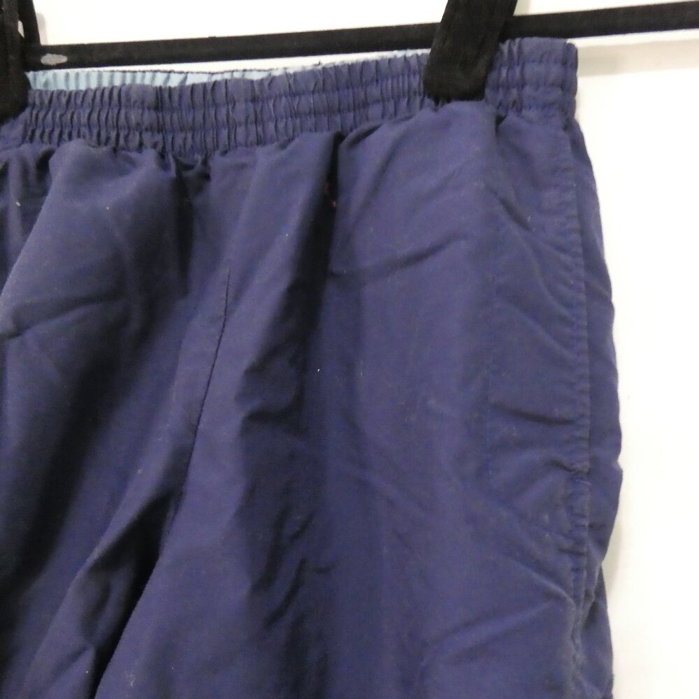 NIKE Registered Swoosh Mesh Lined Navy Pants W Stripes 10 inch waist measured - Picture 7 of 16
